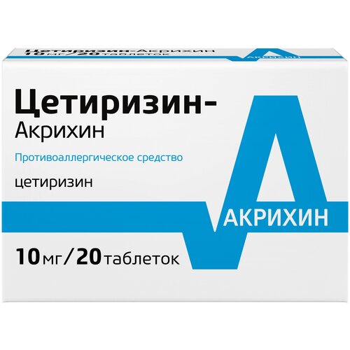 Купить Цетиризин-Акрихин таблетки п/о плен. 10мг 7шт, Polfa Warsaw