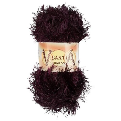 фото Пряжа visantia пряжа visantia "trafka" 100% полиэстер, 100 % полиэстер, 100 г, 150 м, №0027 темно-бордовый