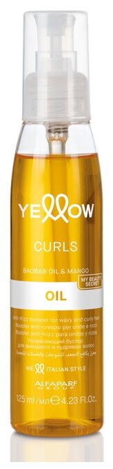 Масло для кудрявых и вьющихся волос YELLOW Curls Oil Anti-Frizz Booster 125 мл MR-20694