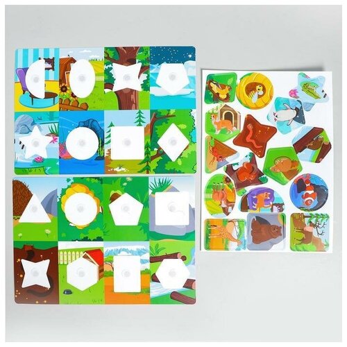 Весёлые липучки «Животные» (по методике Сегена)