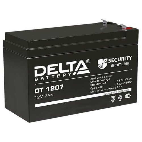 Аккумулятор 12В 7А. ч Delta DT 1207 (10шт.)