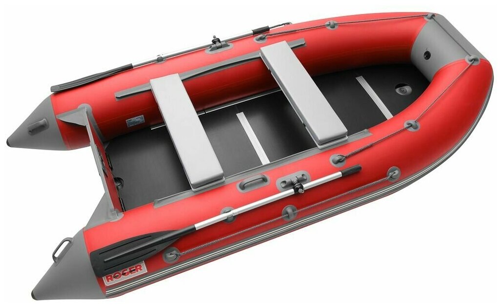 Лодка надувная ПВХ Roger Hunter Keel 3200, цвет (красно-серый)