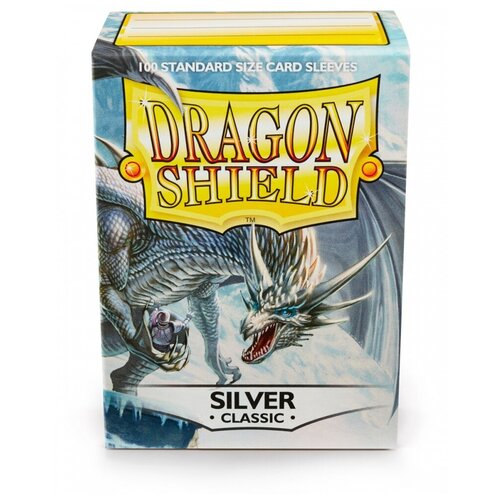 Протекторы Dragon Shield 100 шт.серебряные протекторы dragon shield уменьшенного размера медные 50 шт dragon shield
