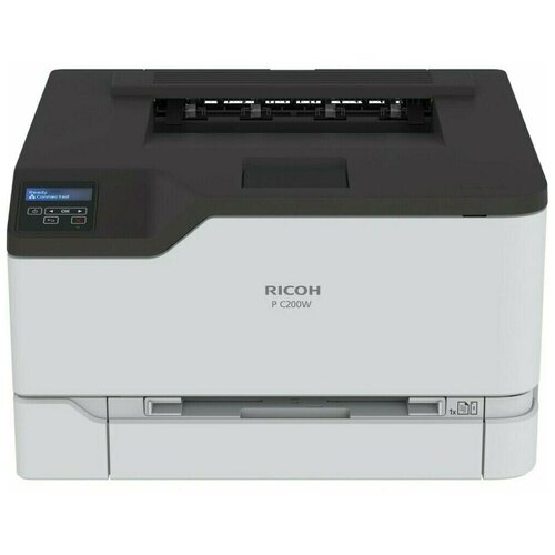 Ricoh LE P C200w Цветной лазерный принтер, A4, 512Мб, 24стр мин, дуплекс, PCL, PS, LAN, WiFi,самозапуск 408434