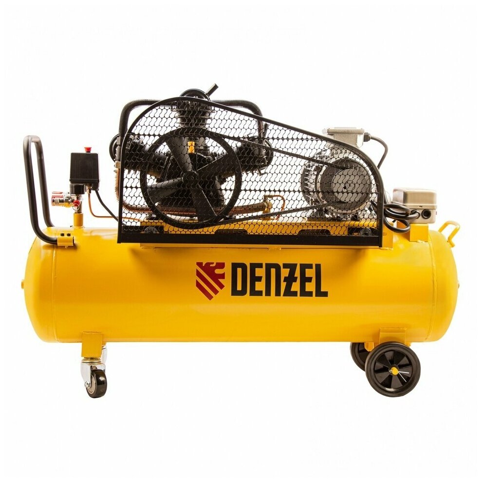 Компрессор воздушный Denzel BCW3000-T/100, 3.0 кВт, 520 л/мин, 100 л, 58118 - фото №10