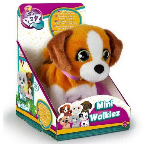 Мягкая игрушка IMC Toys Club Petz Щенок Mini Walkiez Beagle интерактивный, ходячий, со звуковыми эфф