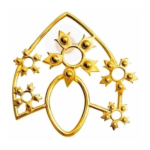 Серьги одиночные OXIOMA, золотой