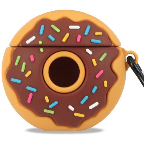 фото Резиновый чехол для airpods 1 / airpods 2 / аирподс противоударный (пончик) pastila