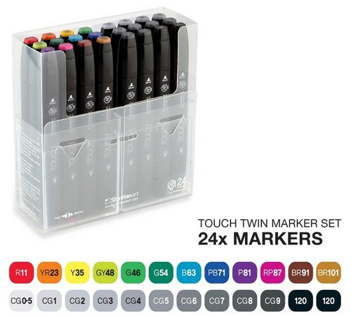 Набор маркеров Touch Twin 24 цвета