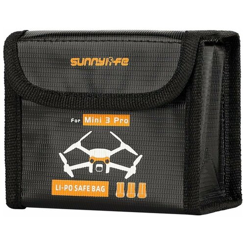 Огнеупорный защитный чехол аккумулятора для DJI Mini 3 Pro (3 батареи) waterproof storage box protective hardshell carrying case travel suitcase bag for dji mavic mini drone accessories