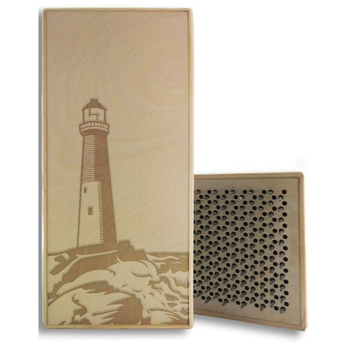 фото Доска садху с динамическими гвоздями, пейзаж - 256 шаг 10мм светлая goodwood