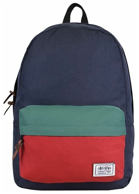 Рюкзак / Street Bags / 7211 Комби цвета 41х12х30 см / тёмно-сине-бордово-зелёный