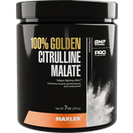 Цитруллин малат Maxler 100% Golden Citrulline Malate 200г, повышающий выносливость, снижающий утомляемость, улучшающий восстановления - изображение