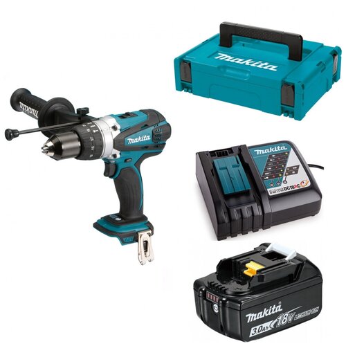 Дрель-шуруповерт ударная аккумуляторная 91Нм 18В LXT Li-Ion 1x3Ач Makita DHP458RF 2116000₽