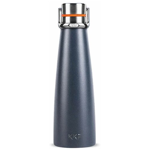 фото Умный термос xiaomi kkf kiss kiss fish smart vacuum bottle с oled-дисплеем, показывающим температуру, 475 мл. черный