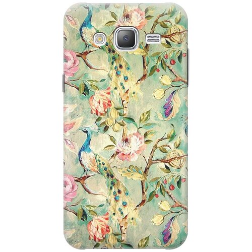 фото Силиконовый чехол на samsung galaxy j5 (2015) / самсунг джей 5 2015 с принтом "винтажный цветочный паттерн" gosso