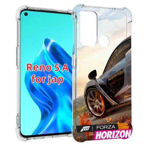 Чехол MyPads Forza Horizon 4 для Oppo Reno 5A задняя-панель-накладка-бампер чехол mypads horizon zero dawn для oppo reno 5a задняя панель накладка бампер