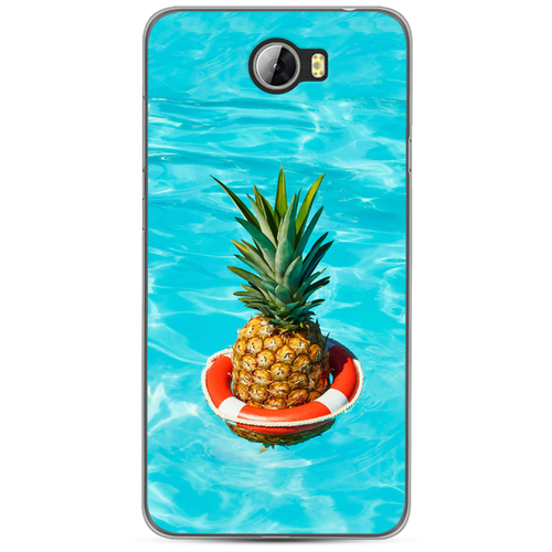 фото Силиконовый чехол ананас в бассейне на huawei honor 5a case place