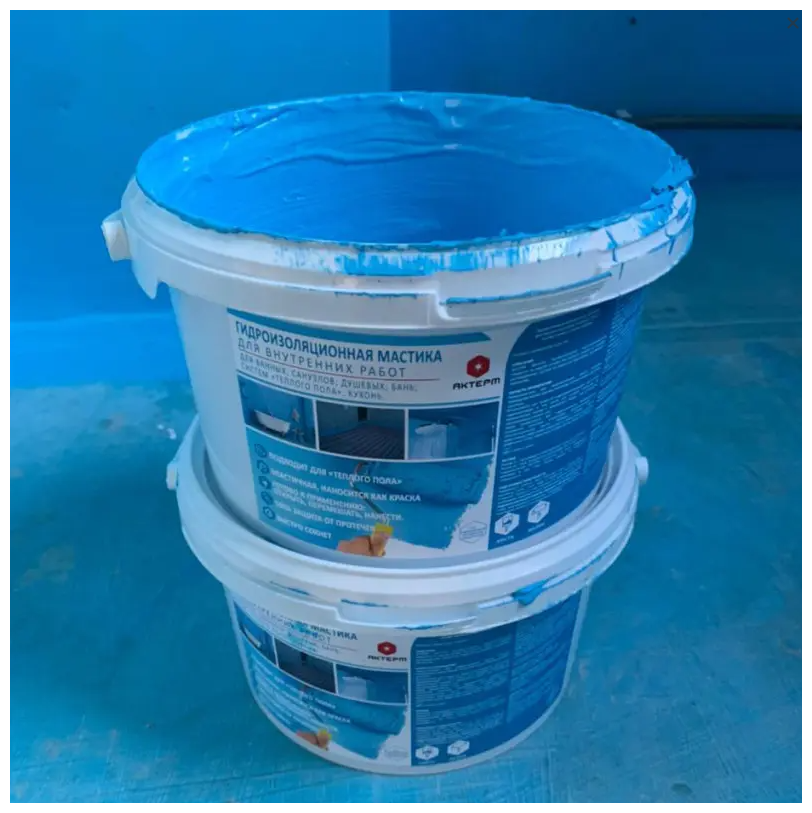 Гидроизоляционная мастика для влажных помещений AKTERM- 4,5 кг - фотография № 8