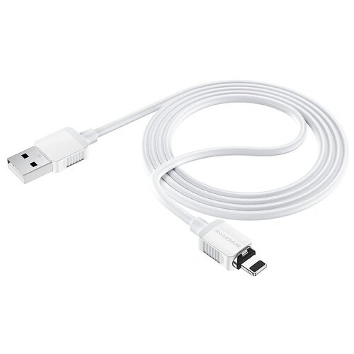 Кабель USB - Lightning (магнитный штекер) BOROFONE BX57 / 1м / 2A / белый