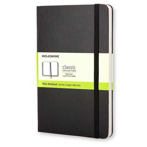 Блокнот Moleskine CLASSIC QP012 Pocket 90x140мм 192стр. нелинованный твердая обложка черный