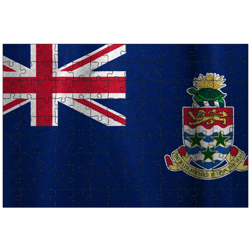 фото Магнитный пазл 27x18см."каймановы острова, флаг, страна" на холодильник lotsprints