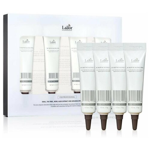 Пилинг для кожи головы Lador - Scalp Scaling Spa Ampoule, 15 мл*4 шт