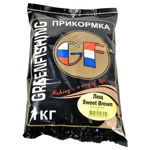 Прикормка GF Лещ Sweet Brown, 1 кг greenfishing прикормка gf energy лещ 1кг