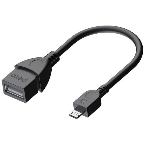 Аксессуар Pero AD03 OTG MicroUSB - USB Black PRAD03MUBK адаптер otg pero ad02 microusb usb металл черный