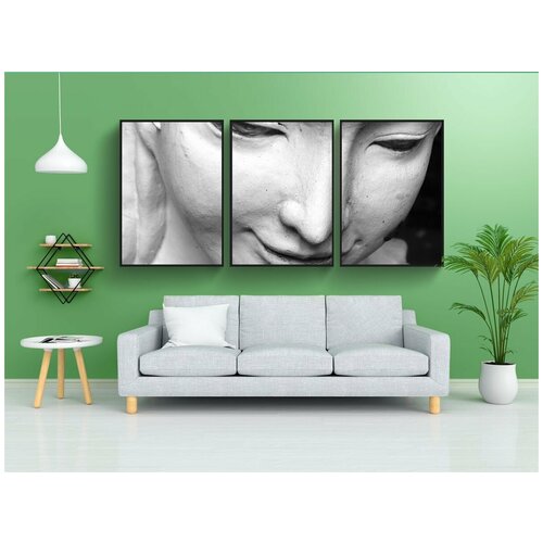 фото Набор модулных постеров для интерьера "женщины, женщина, статуя" 60x90 см. в тубусе, без рамки lotsprints