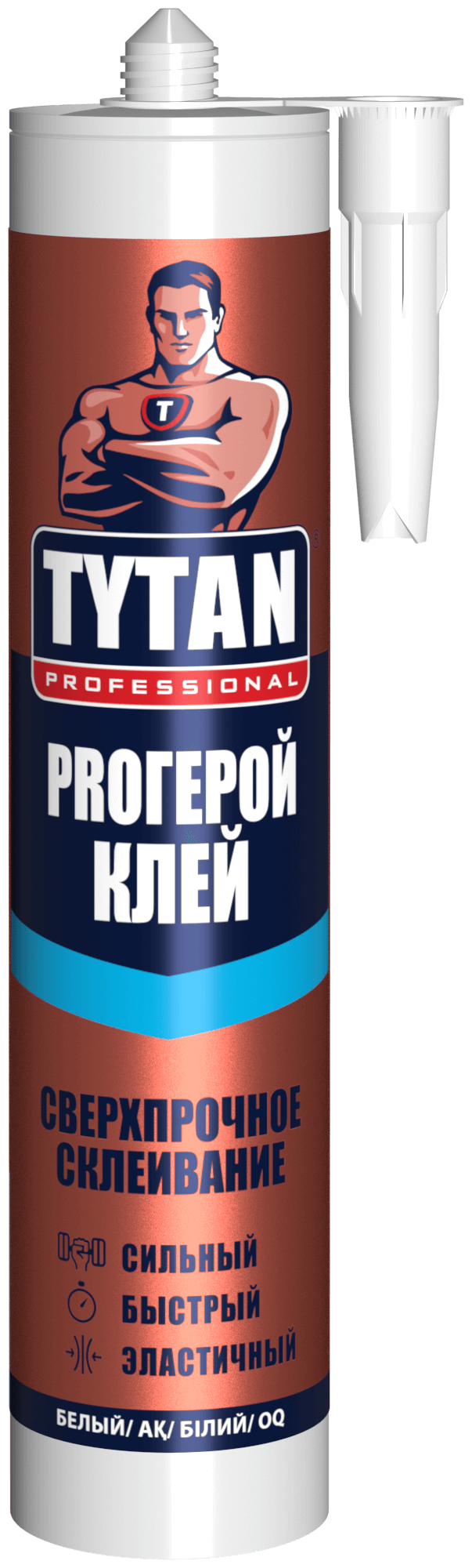 Клей монтажный Tytan proгерой 290 мл. белый - фотография № 3