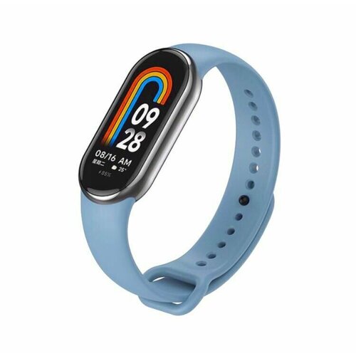 Ремешок силиконовый для Xiaomi Mi Band 8/9 голубой