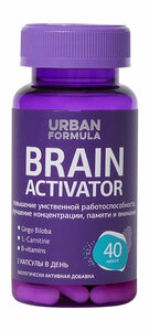 Фото URBAN FORMULA Биологически активная добавка к пище Brain Activator 70 г, 40 капсул