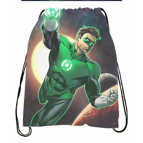 фото Мешок для обуви зелёный фонарь, green lantern №4 mewni-shop