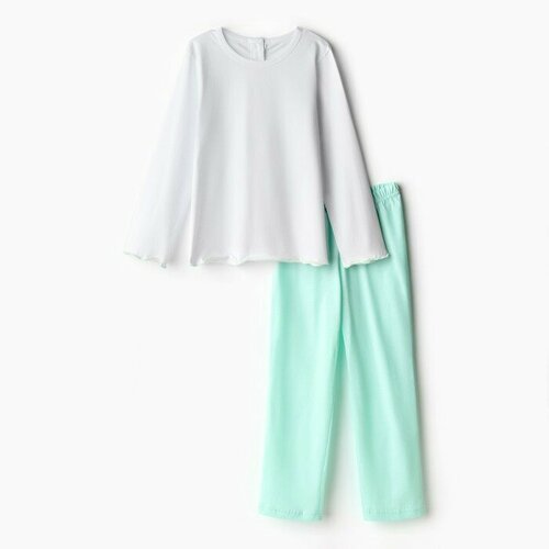 пижама minaku размер 34 белый зеленый Пижама Minaku, размер 28, зеленый, белый