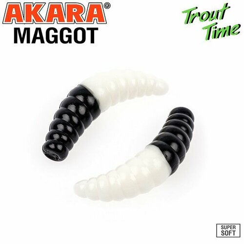 Силиконовая приманка Akara Trout Time MAGGOT 1,6 Shrimp 456 (10 шт)