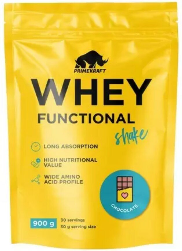 Prime Kraft Whey Protein Shake 900 гр, шоколад