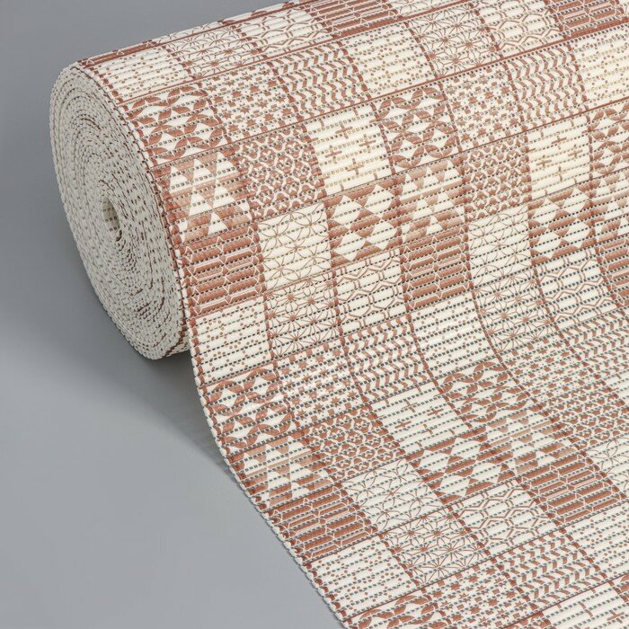 Коврик для ванной комнаты «Преображение» ширина 80 см рулон 15 м цвет коричневый