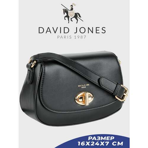 фото Сумка кросс-боди david jones 6710-cm-dd-black, черный