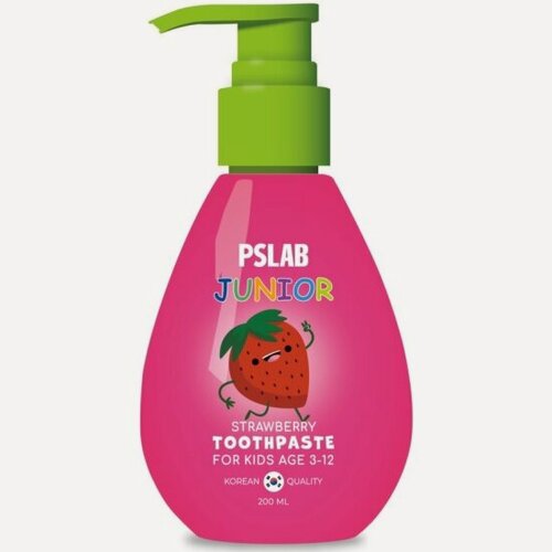 Изображение товара Детская зубная паста Pslab со вкусом клубники, 200 мл