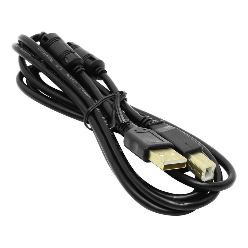 Кабель USB 2.0 AM-BM 1.8м 5bites UC5010-018A черный - фото №1