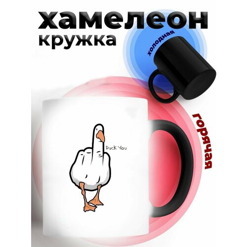 Прикольная кружка хамелеон 