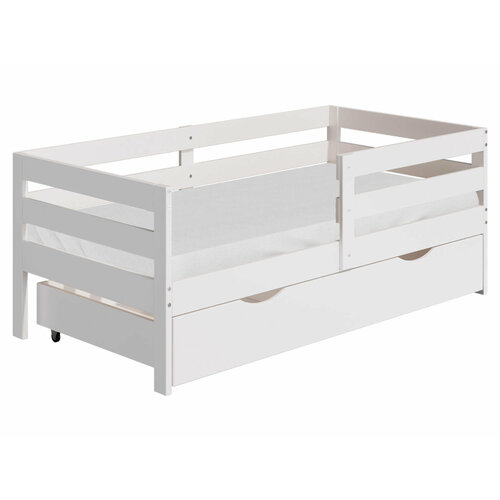 Детская кровать Лузалес Ош Белый массив сосны С ящиком 32280₽