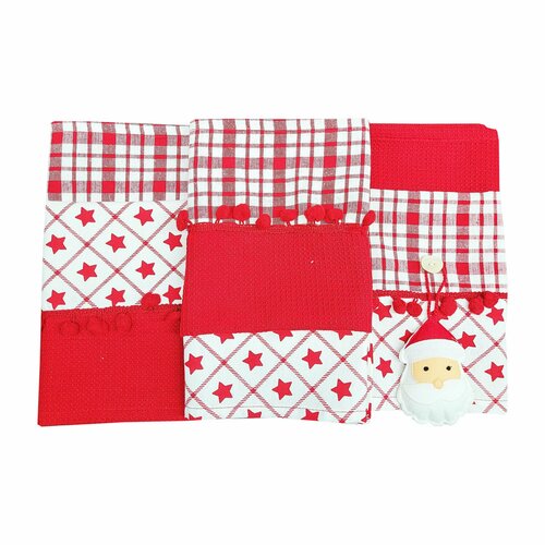 Полотенце кухонное новогоднее 3 шт 50х70 см SERVALLI Новогодние кухонные полотенца 2390₽