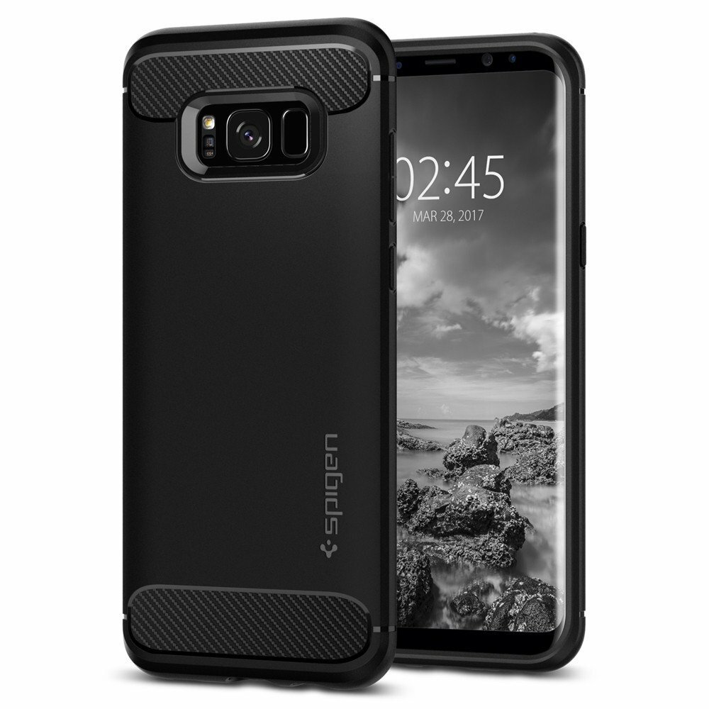 Прочный чехол SPIGEN для Galaxy S8 - Rugged Armor - Черный - SGP-565CS21609