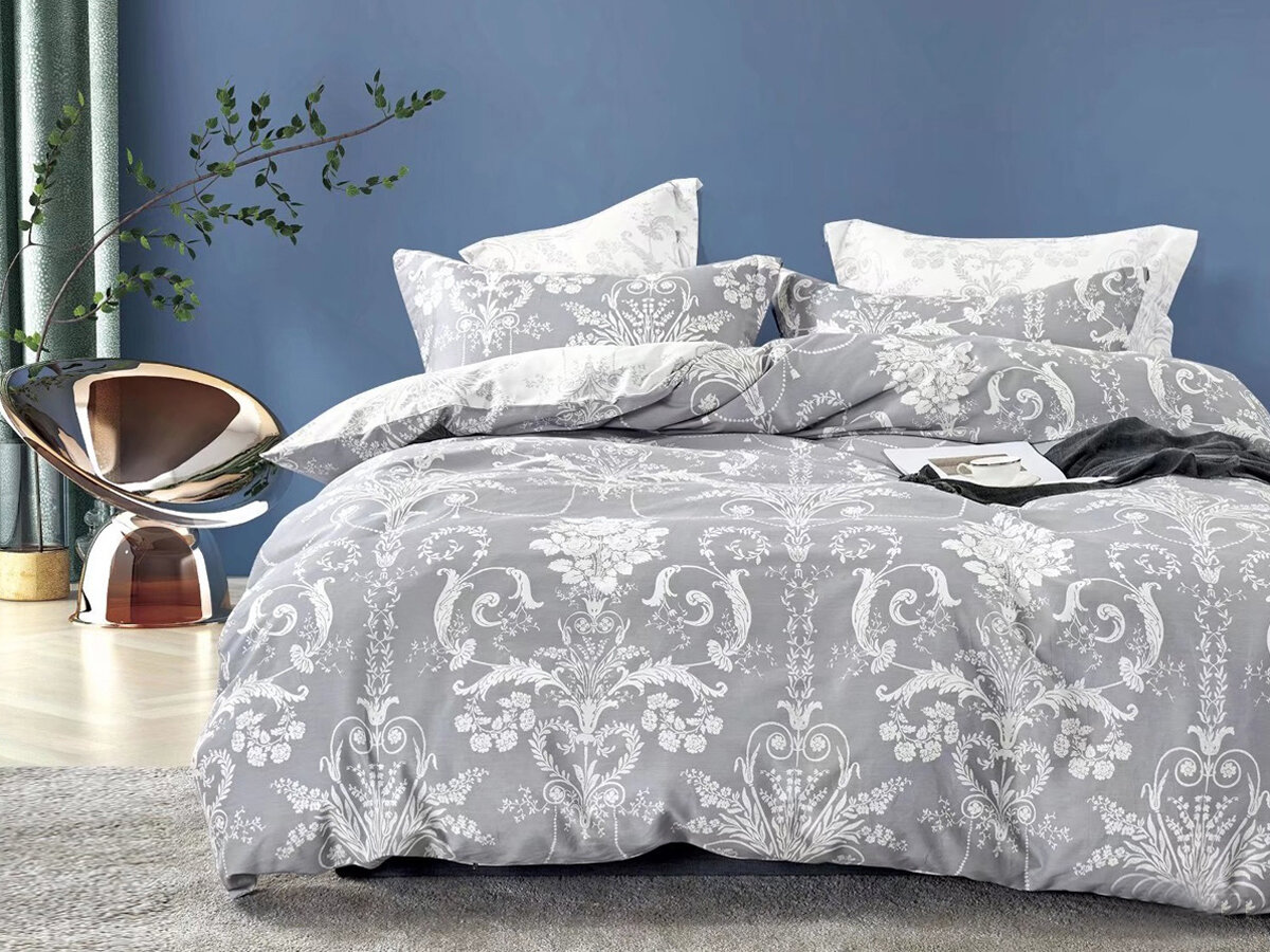 фото Постельное белье евро сатин хлопок Cleo Satin de Luxe, наволочки 50х70 и 70х70