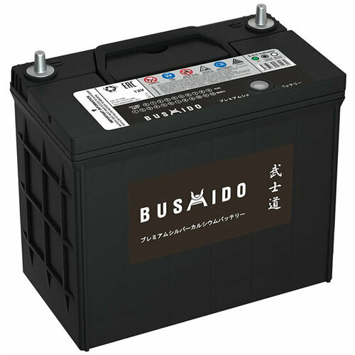 Аккумулятор автомобильный Bushido 70B24R 6СТ-55 прям 238x127x225 7200₽
