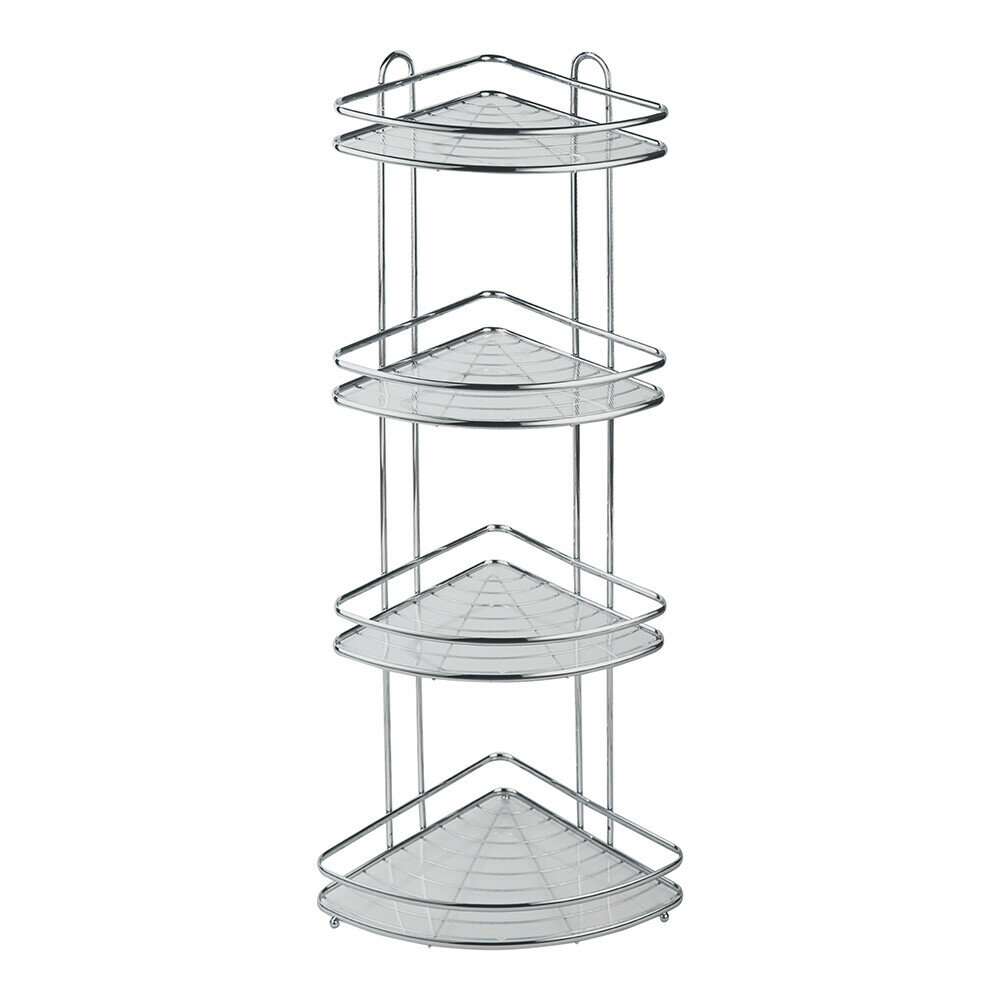 Полка для ванной Fora Floria угловая четырехъярусная 835х260х260 мм металл хром (FOR-2005/6553)