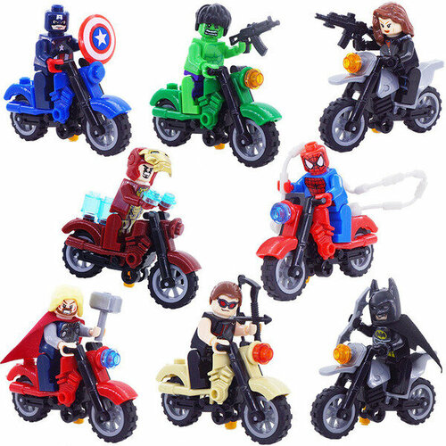 Лего фигурки Мстители 8 шт. / супергерои марвел / конструктор marvel большой набор фигурки супергерои марвел 12 шт marvel мстители