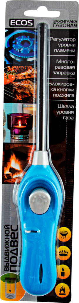 Зажигалка газовая Ecos GL-001G, цвет зелёный Леруа Мерлен - фото №5